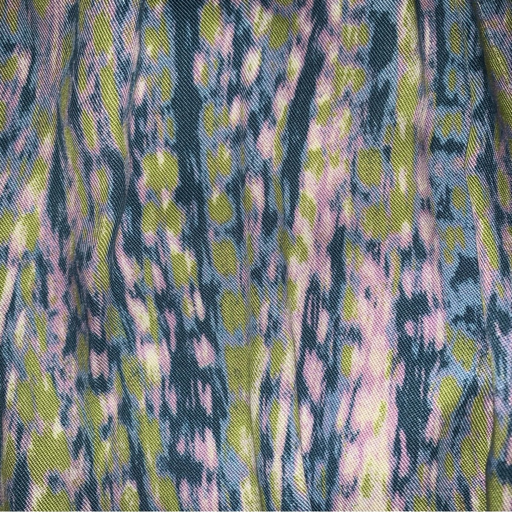 Anthropologie Pilcro Tisha Surplice Long Sleeve Blue Motif Combo Top XS NWOT - Picture 5 of 6